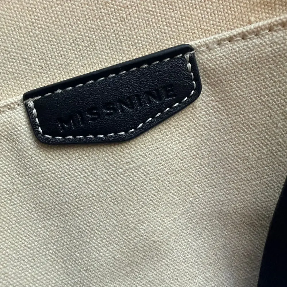 Missnine Canvas Tote Bag NWOT